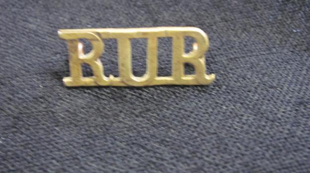 WW2 Royal Ulster Rifles shoulder title