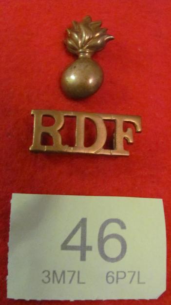 The Royal Dublin Fusiliers Shoulder Title