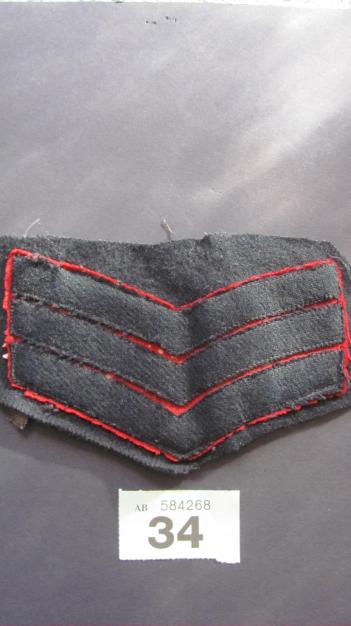 Royal Ulster Constabulary Sergent stripes