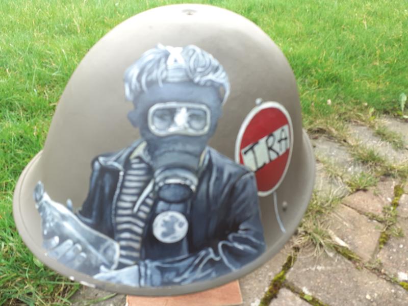British Army helmet 1944 pattern as used in Northern Ireland