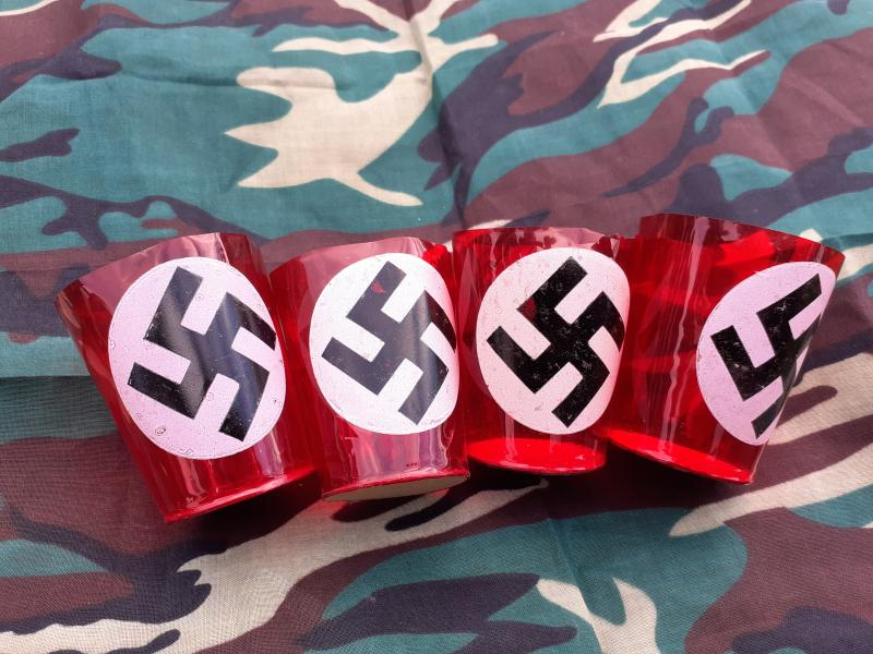 WW2 German Tea light Candle Holders  x 4