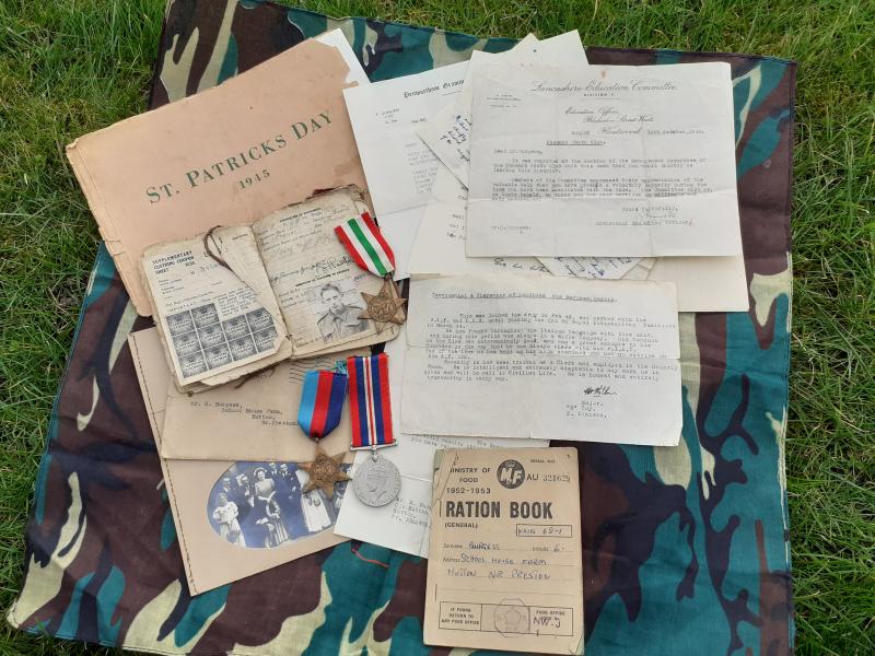 WW2 Royal Inniskilling fusiliers To Fusilier Burgess Harold