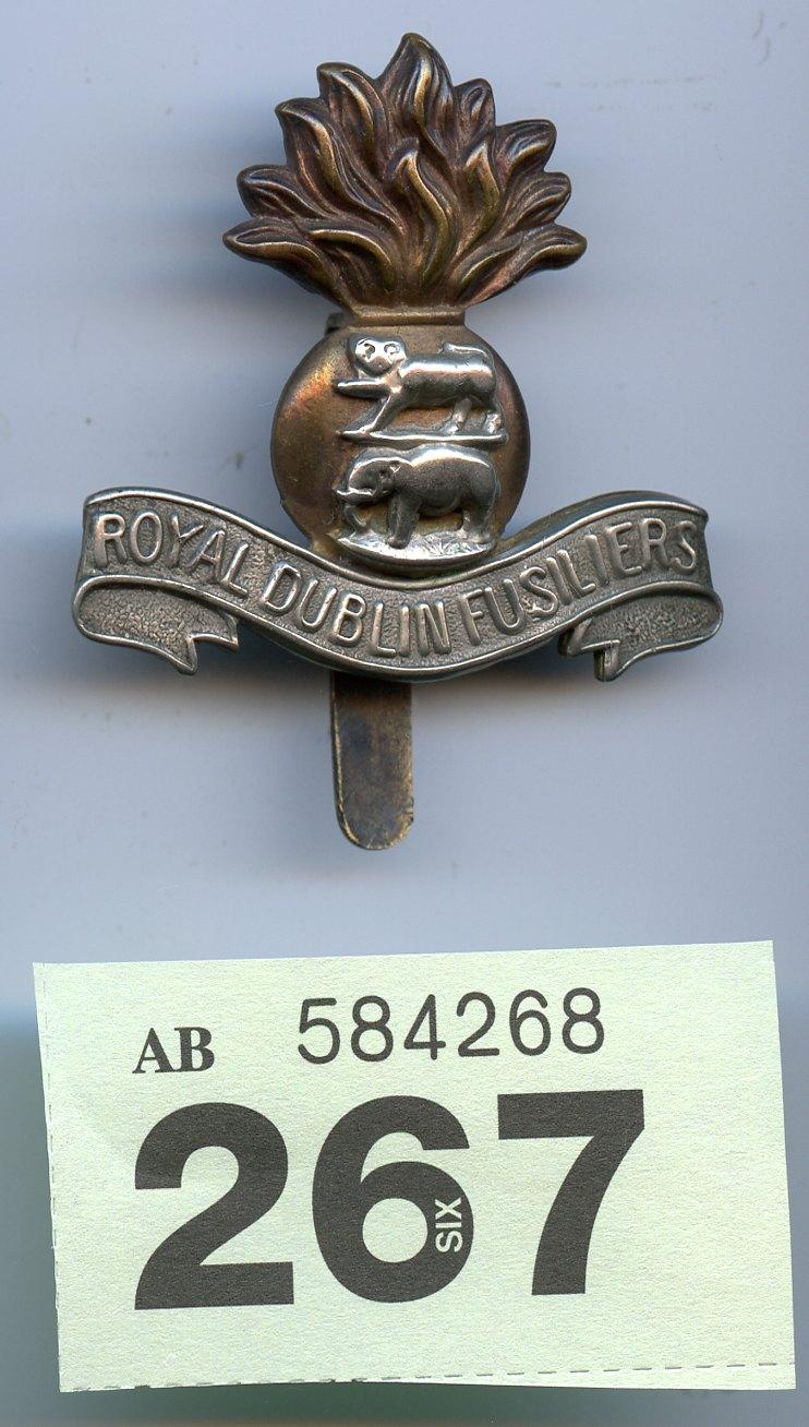 WW1 Royal Dublin Fusiliers Cap Badge