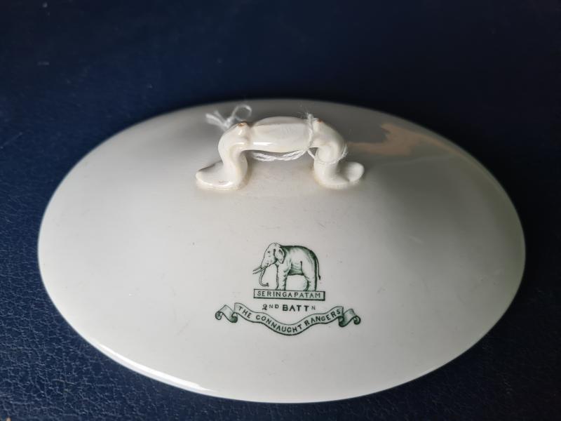 Rare Connaught Rangers Officer’s Mess Pot Lid