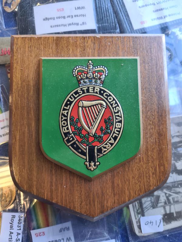 Royal Irish Constabulary Plaque